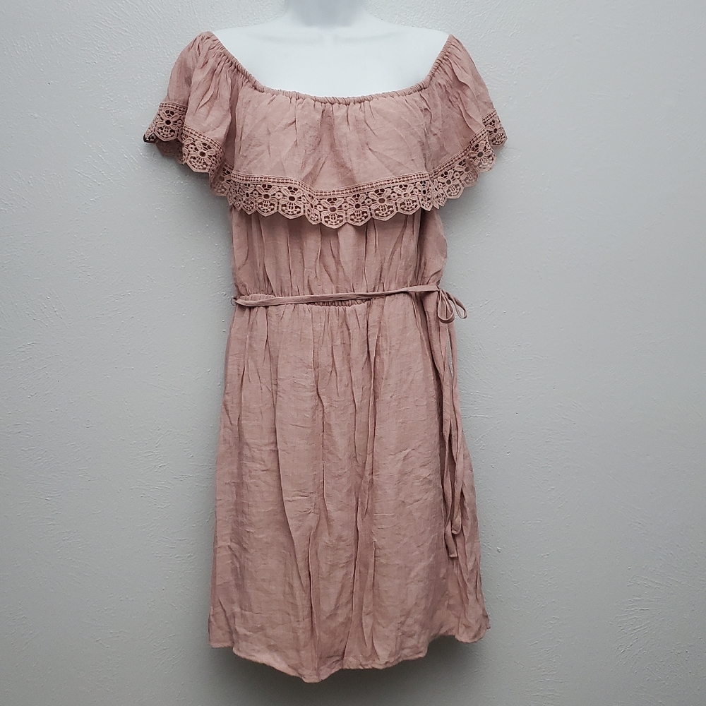 NWOT Mlle Gabriella Off the Shoulder Dress